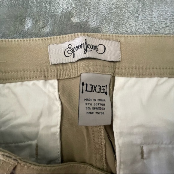 NWT Spoon Jeans Khaki Stretch Skinny Pants Women's Juniors Size 13 - Picture 6 of 10